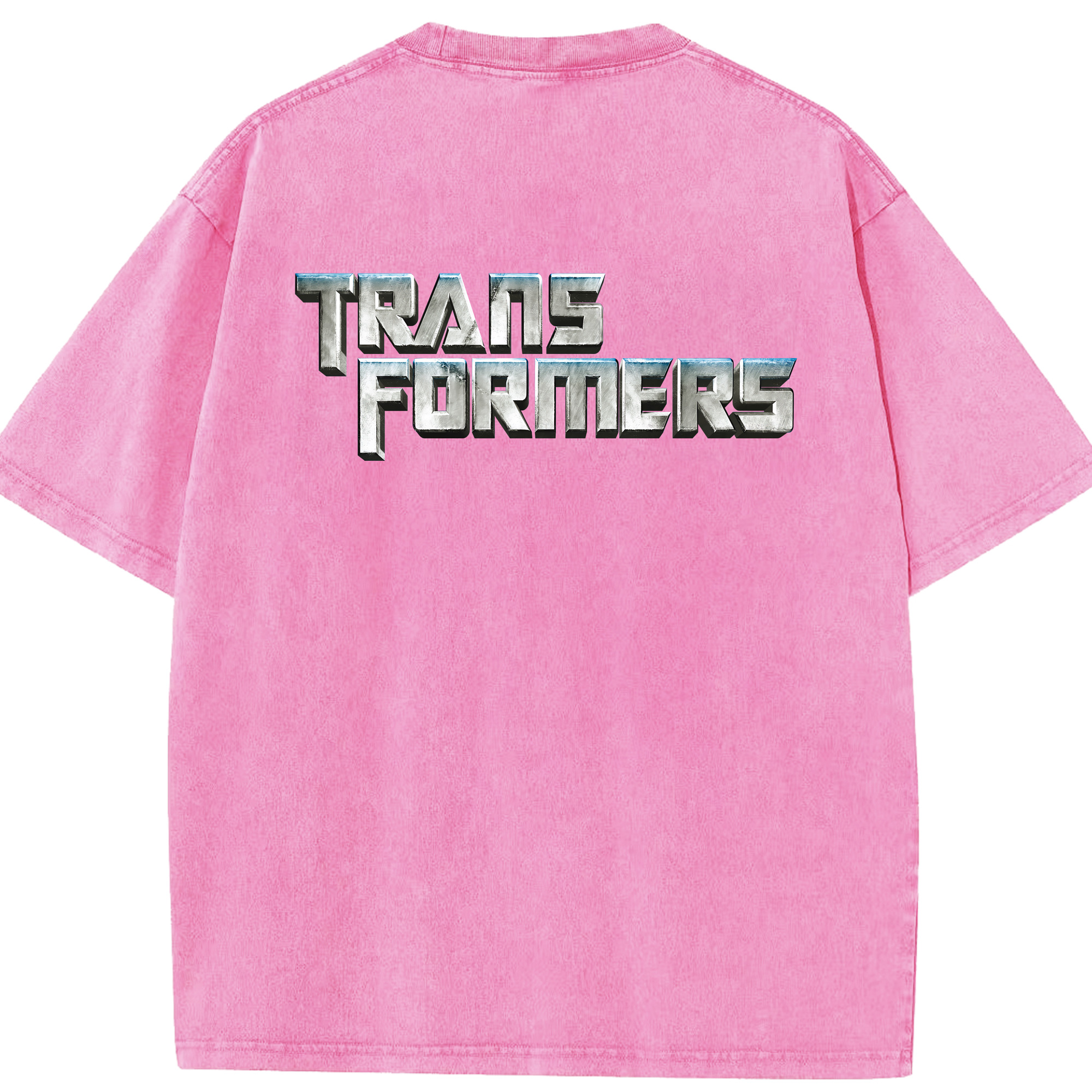 （画像用） Transformers トランスフォーマー 綿100% ヴィンテージ風 半袖Tシャツ（背面プリント）